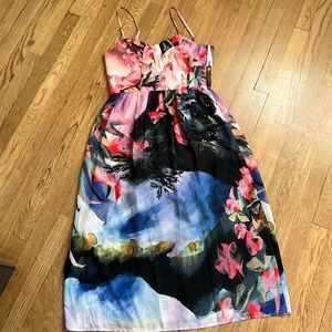 Anthropology Floral Dress (Mid length)